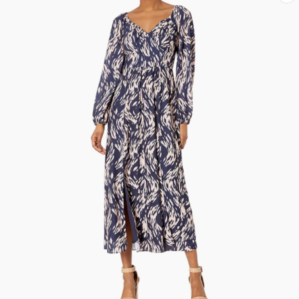 Ali & Jay Blue and Pink Midi Dress